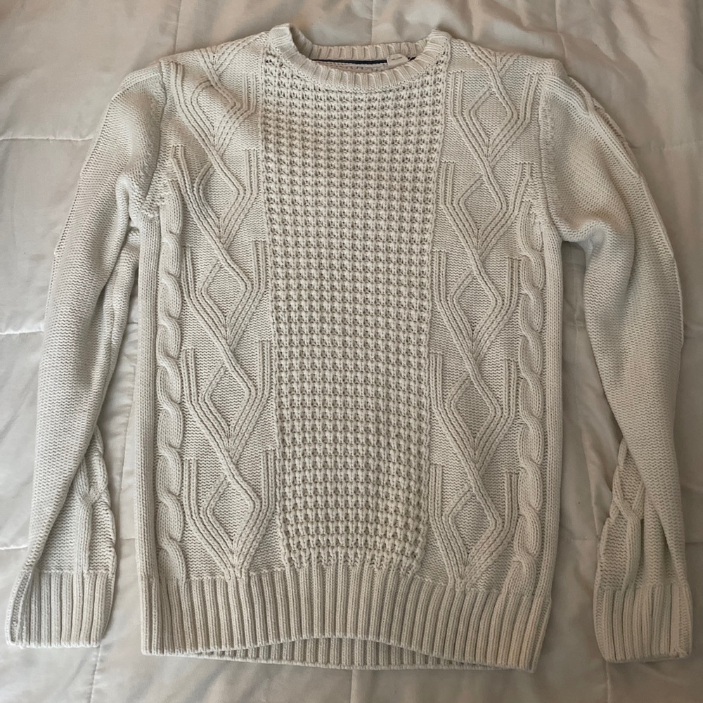 Original Weatherproof Vintage Cable Knit Sweater Men